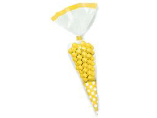 Picture of YELLOW CANDY CONES